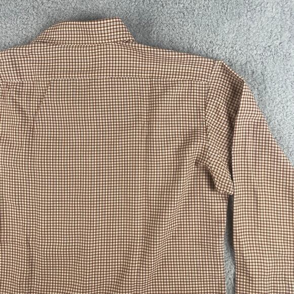 Hunter's Ridge Men's Large Brown Plaid Long Sleeve Button Up Shirt w/ Pockets - Picture 14 of 16